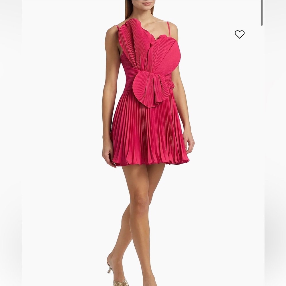 Acler Newtie Petal Mini Dress in Berry Pink